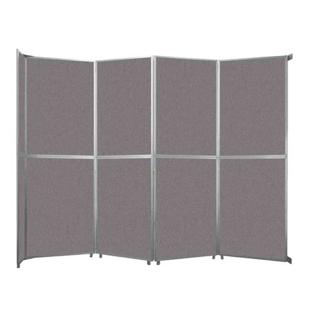 VERSARE Operable Wall Folding Room Divider 15'7" x 12'3" Slate Fabric 1070419-2
